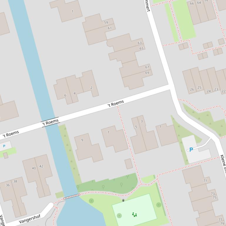 Kaart van  ’t Roems.