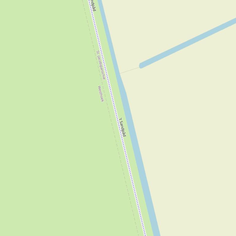 Kaart van  ’t Sandpâd.