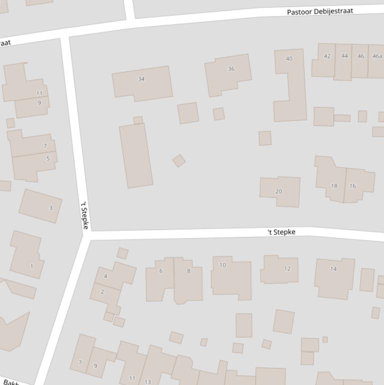 Kaart van  ’t Stepke.