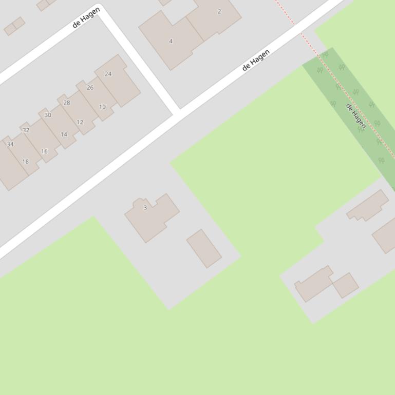 Kaart van  ’t Straatje.