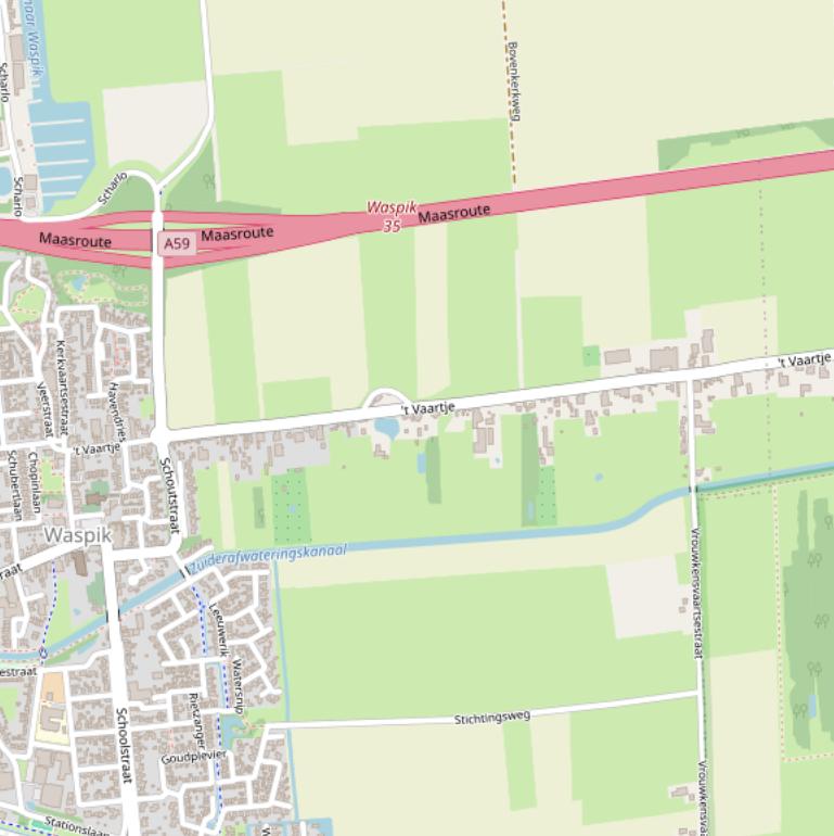 Kaart van  ’t Vaartje.