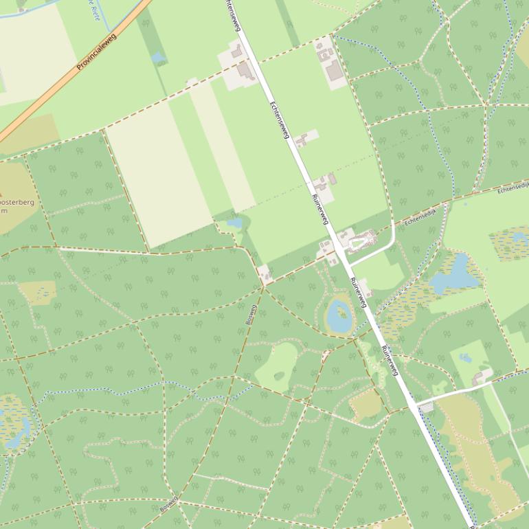 Kaart van het ’t Woldenpad.