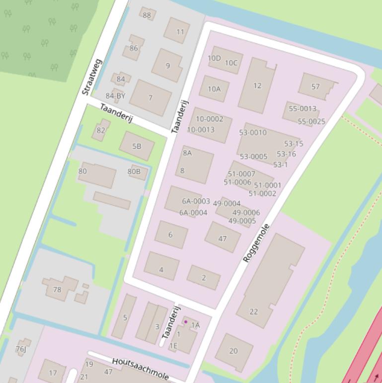 Kaart van  Taanderij.