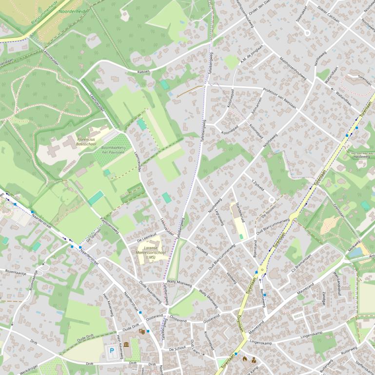 Kaart van de Tafelbergweg.