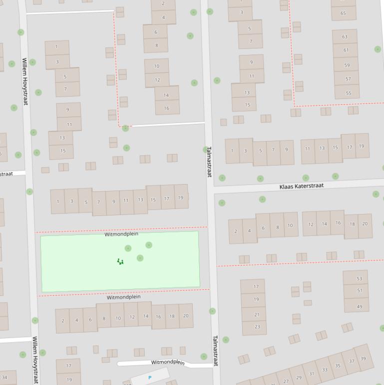 Kaart van de Talmastraat.