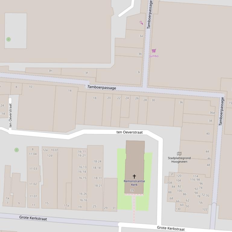 Kaart van  Tamboerpassage.