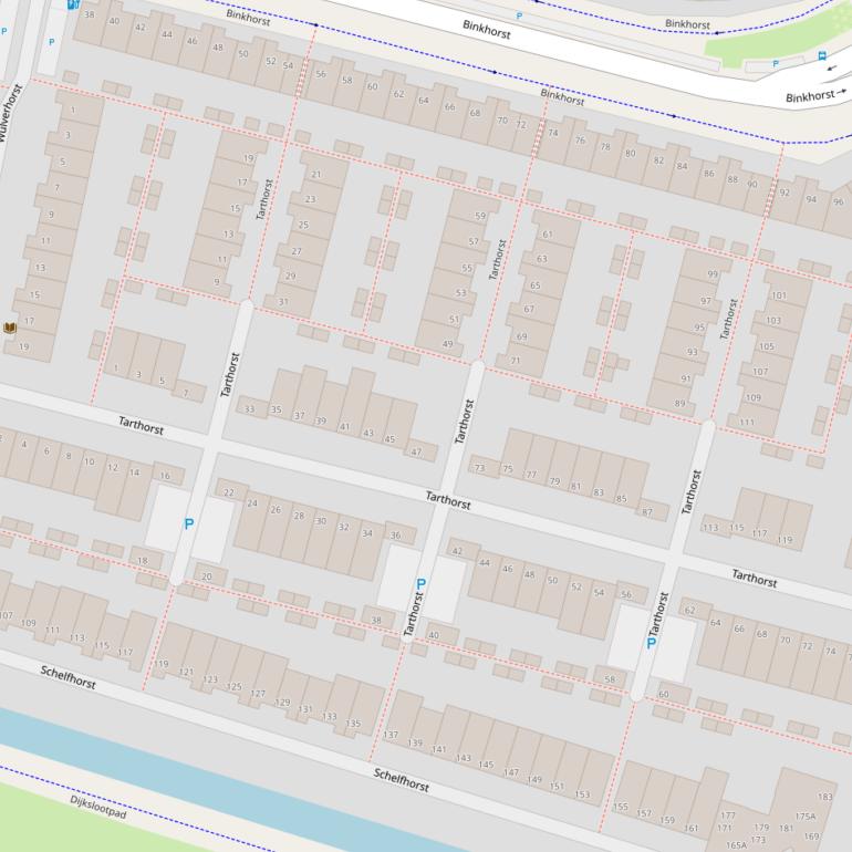 Kaart van  Tarthorst.