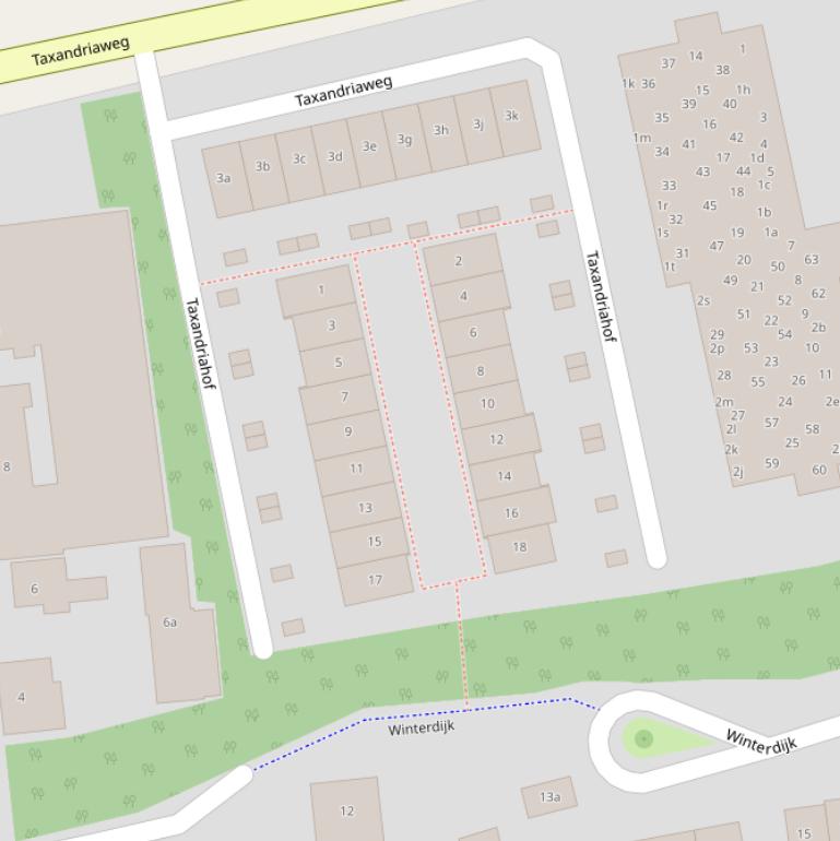 Kaart van de Taxandriahof.