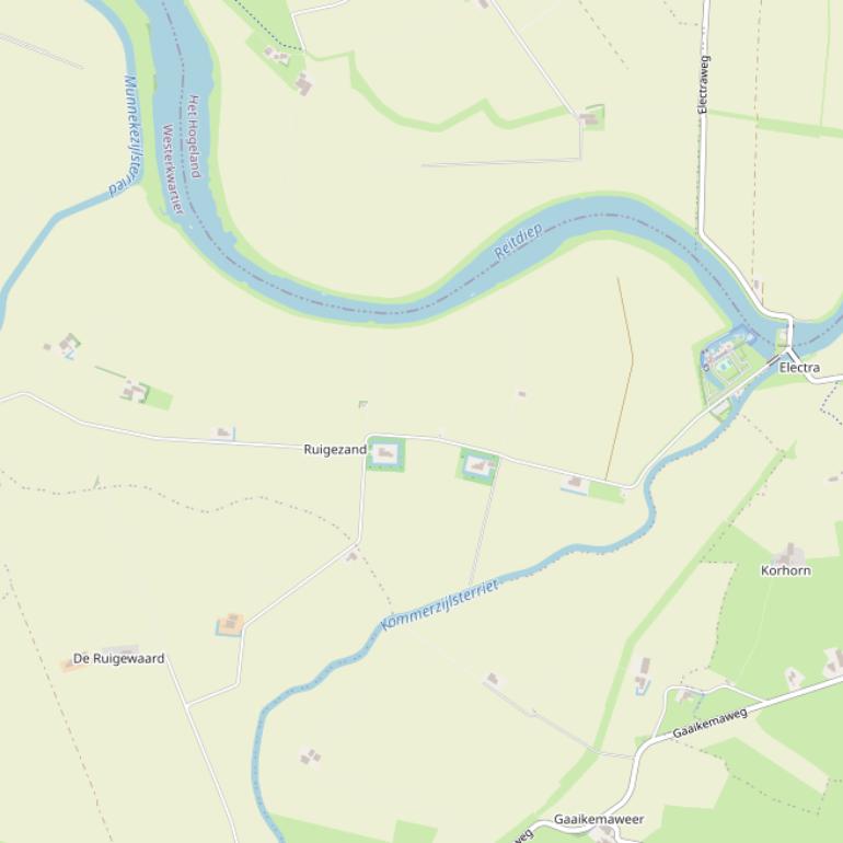 Kaart van de Teenstraweg.