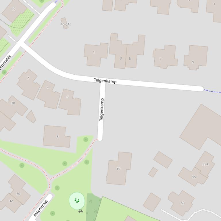 Kaart van  Telgenkamp.