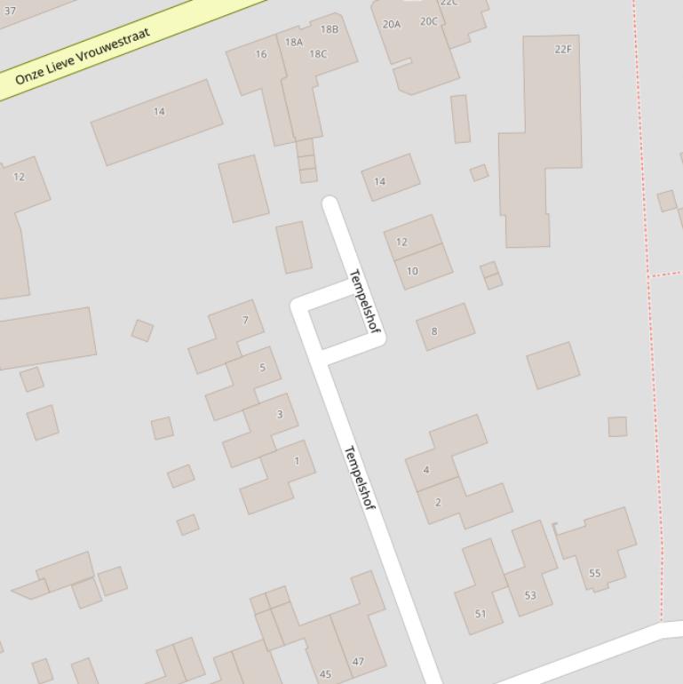 Kaart van de Tempelshof.