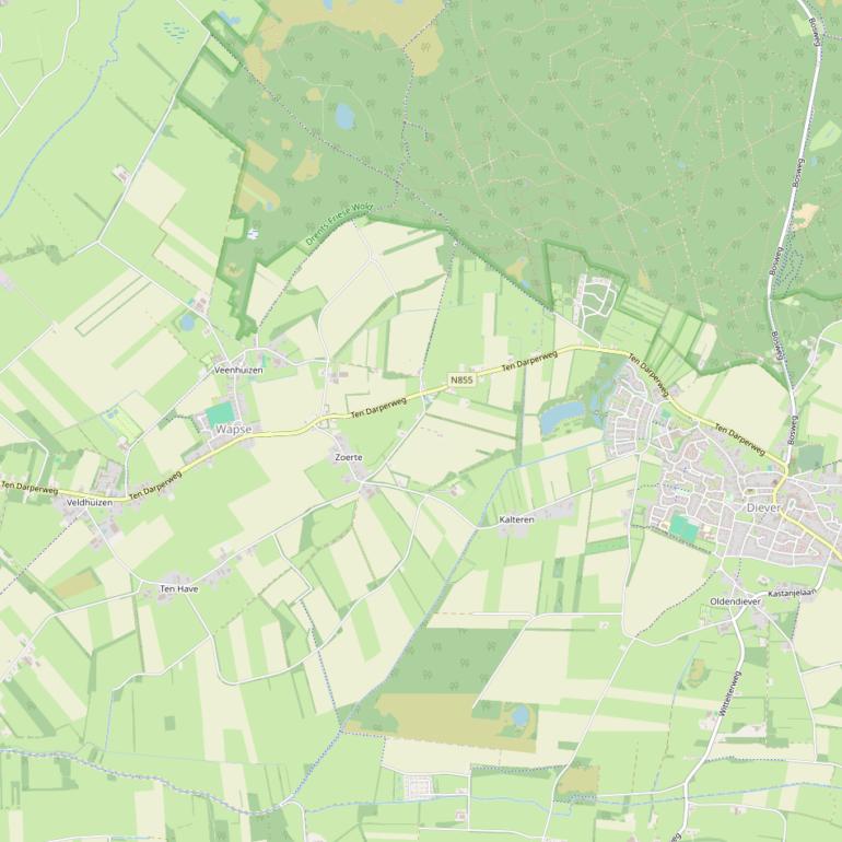 Kaart van  Ten Darperweg.