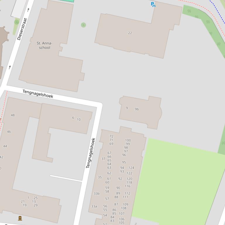 Kaart van  Tengnagelshoek.