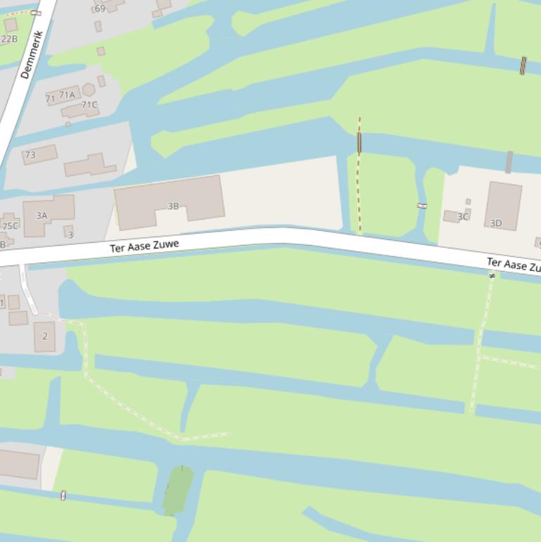 Kaart van  Ter Aase Zuwe.