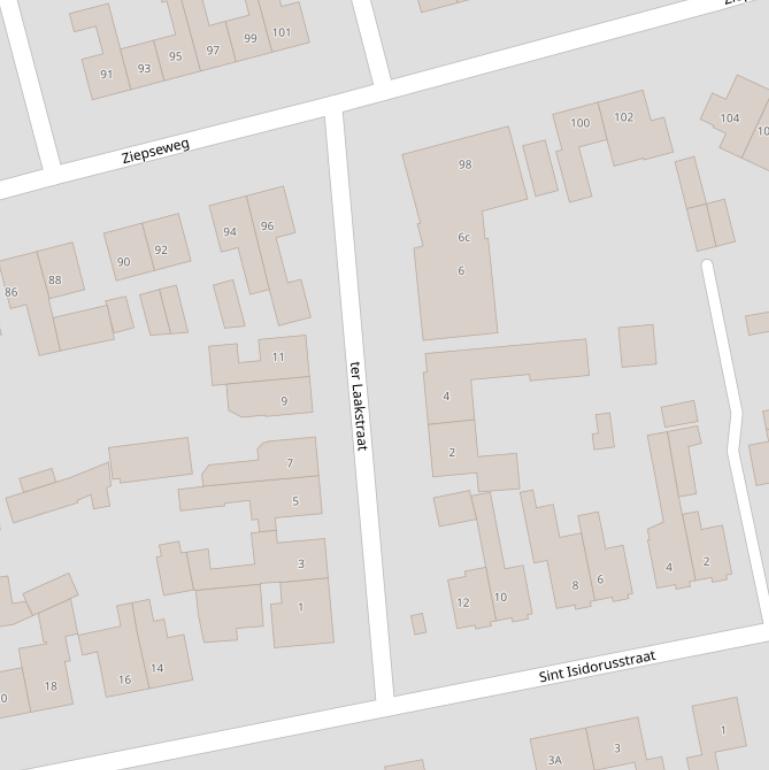 Kaart van de ter Laakstraat.