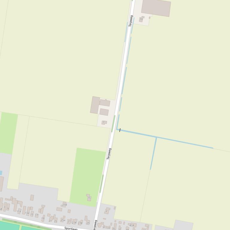 Kaart van de Terpweg.