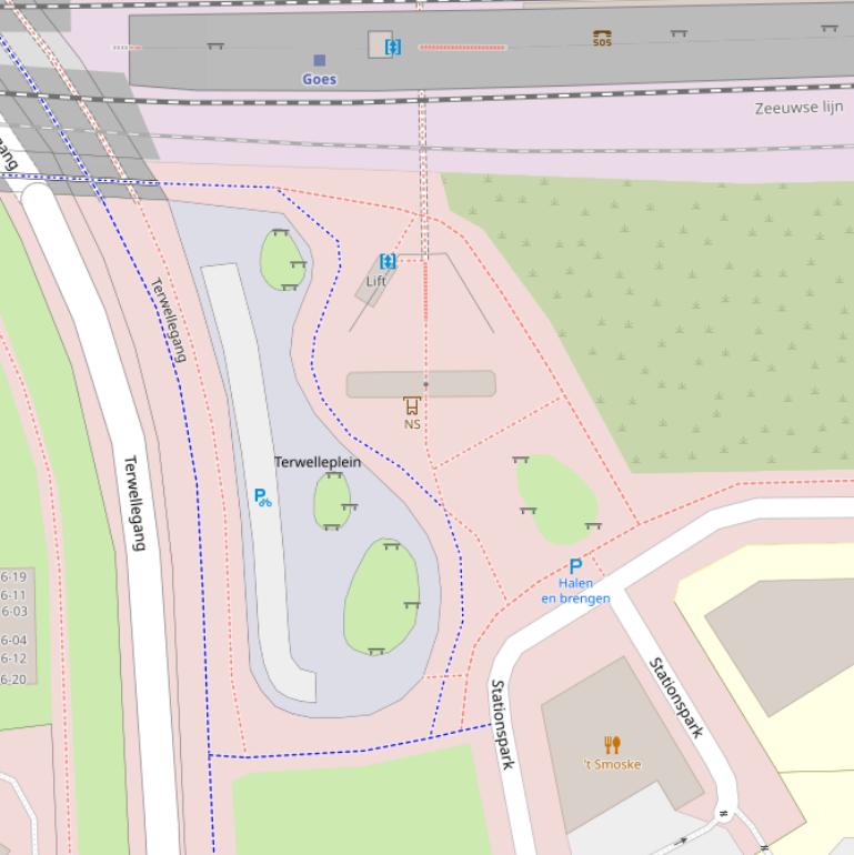 Kaart van het Terwelleplein.