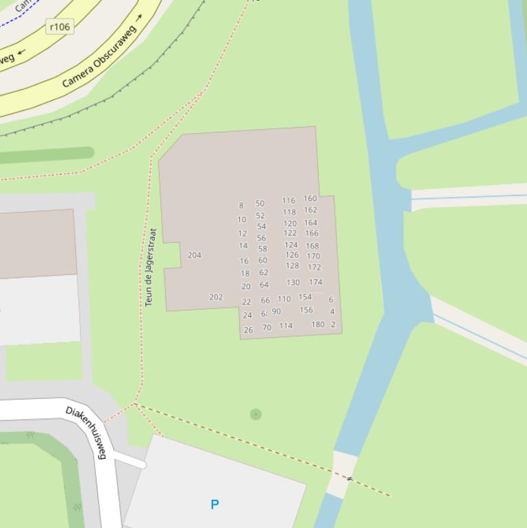 Kaart van  Teun de Jagerstraat.