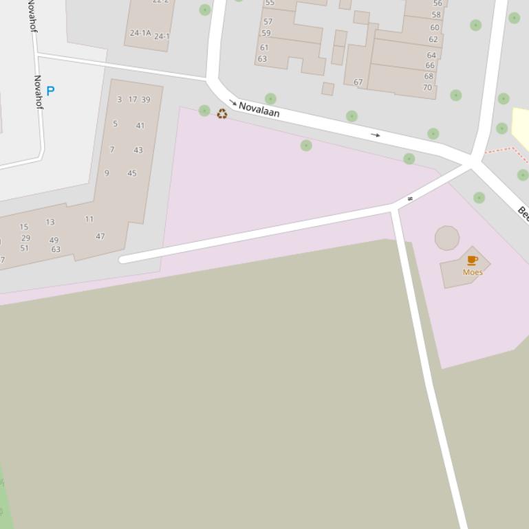 Kaart van het Textielpad.