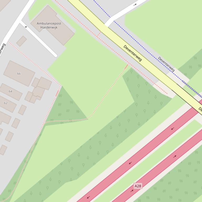 Kaart van het Thijsiuspad.