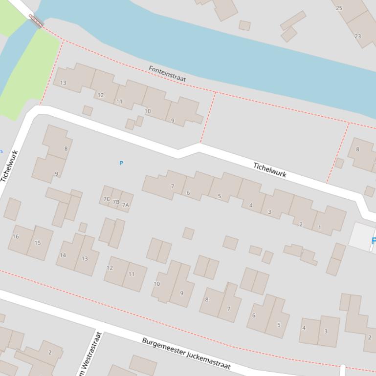 Kaart van  Tichelwurk.