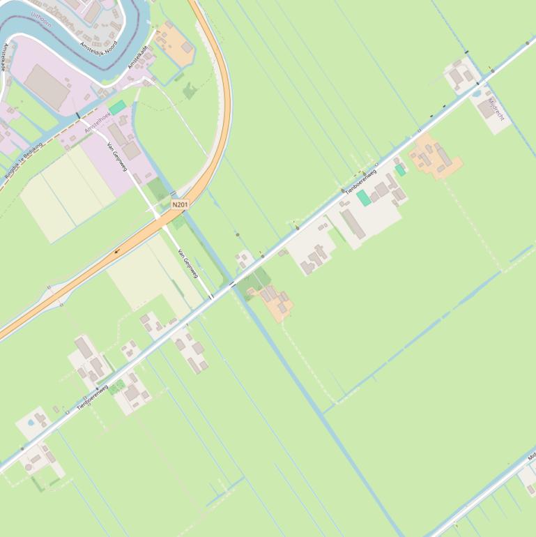 Kaart van de Tienboerenweg.