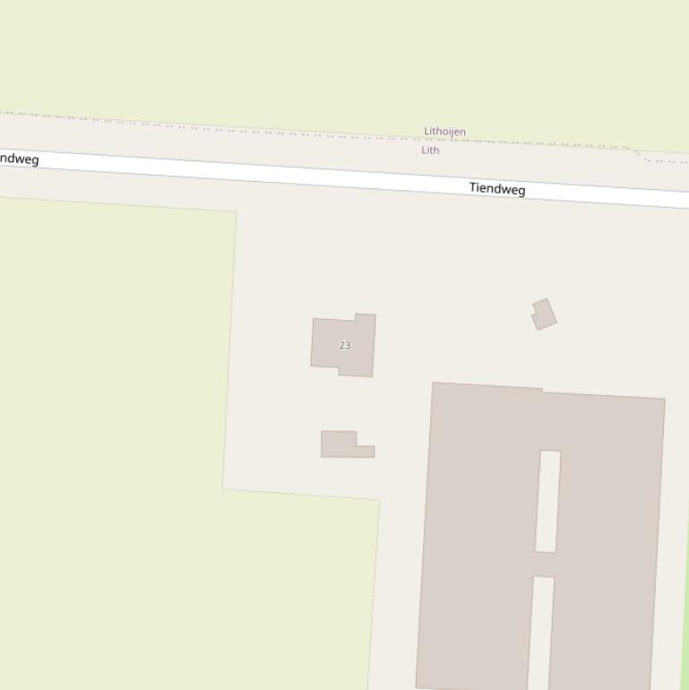 Kaart van de Tiendweg.