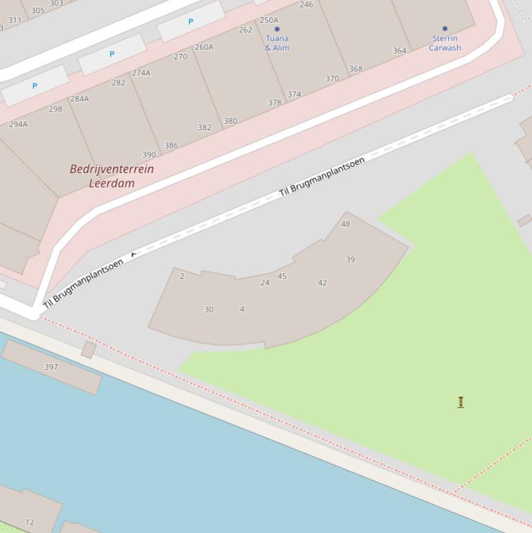 Kaart van het Til Brugmanplantsoen.