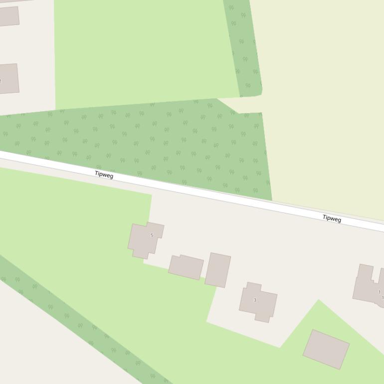 Kaart van de Tipweg.