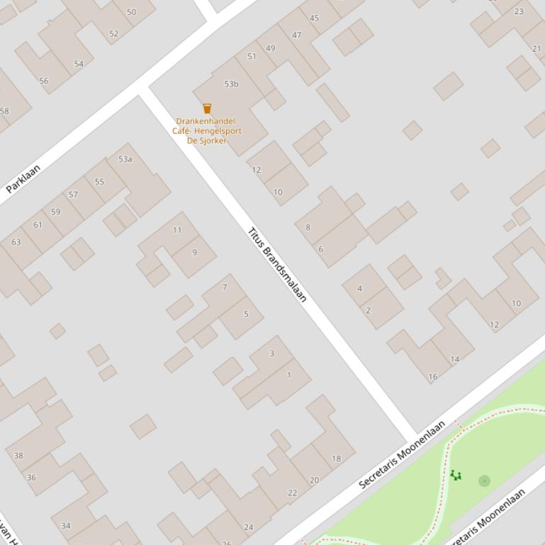 Kaart van de Titus Brandsmalaan.