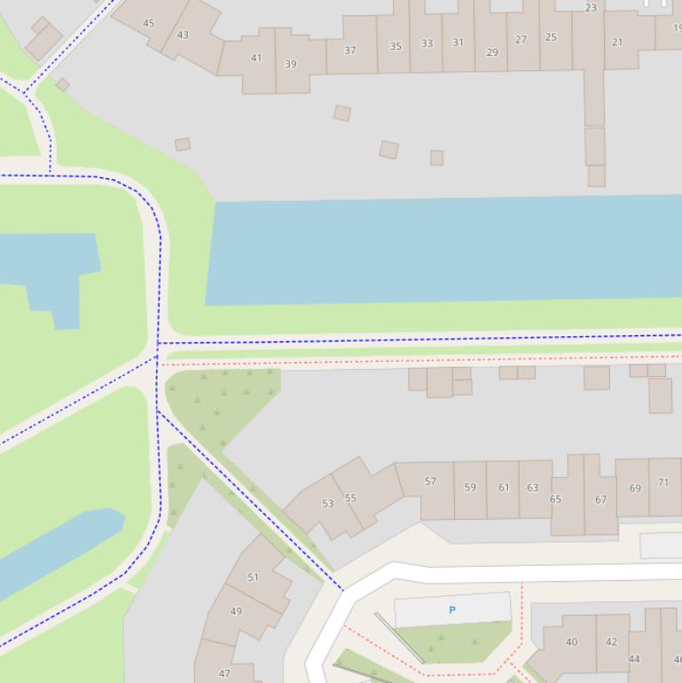 Kaart van het Tjalckepad.