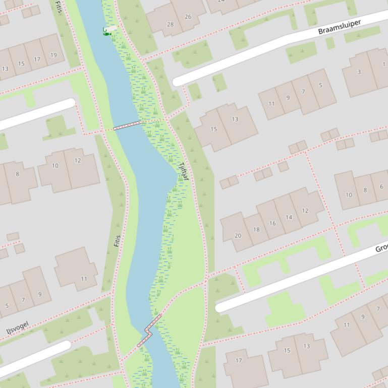 Kaart van  Tjiftjaf.