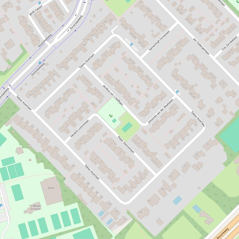 Kaart van de Tobias Asserlaan.