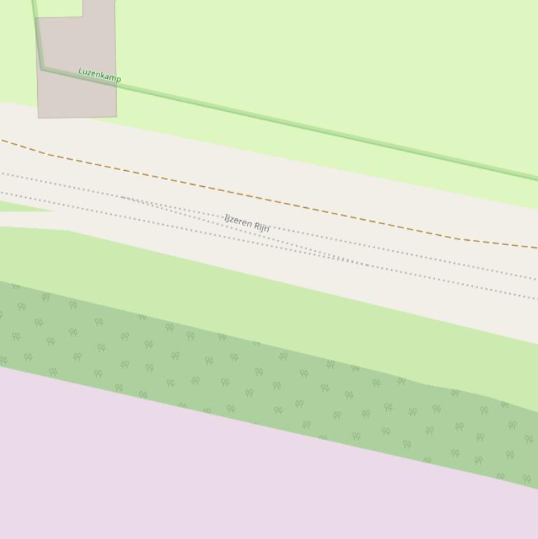 Kaart van  Toegangsweg naar het station Herkenbosch.