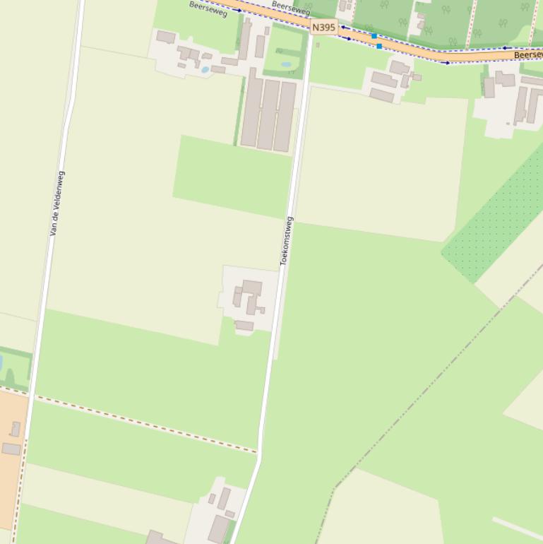 Kaart van de Toekomstweg.