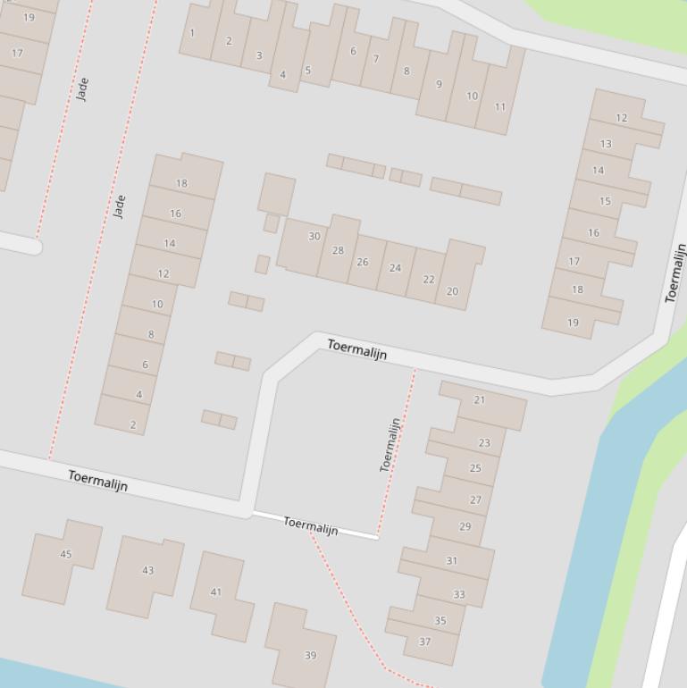 Kaart van  Toermalijn.