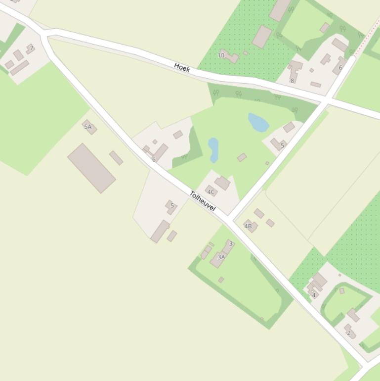 Kaart van  Tolheuvel.