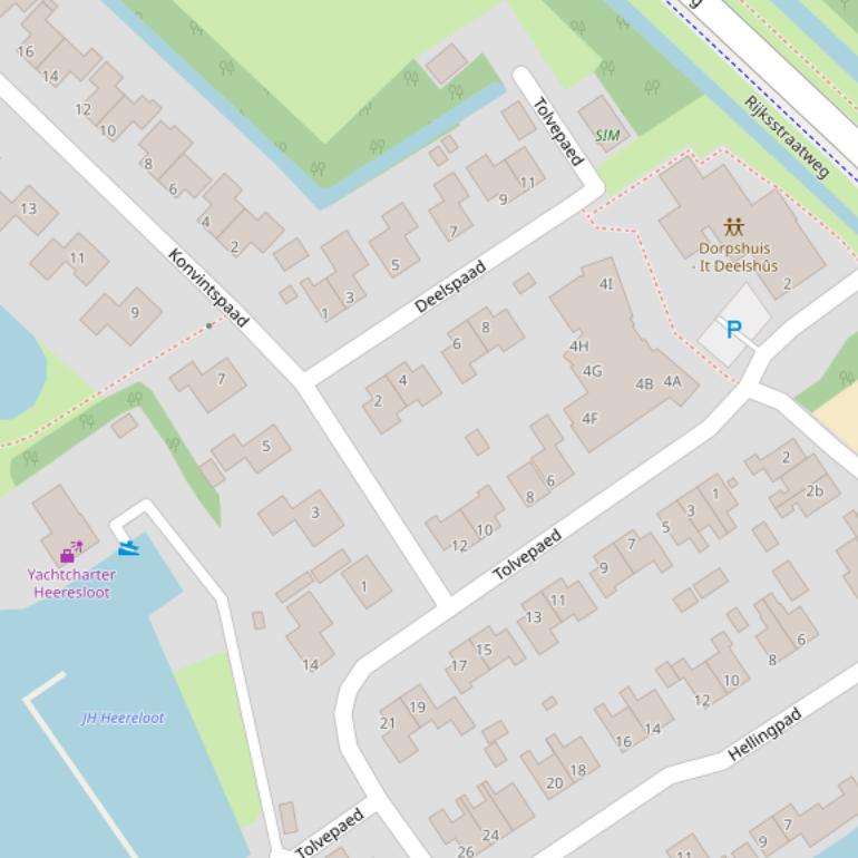 Kaart van  Tolvepaed.