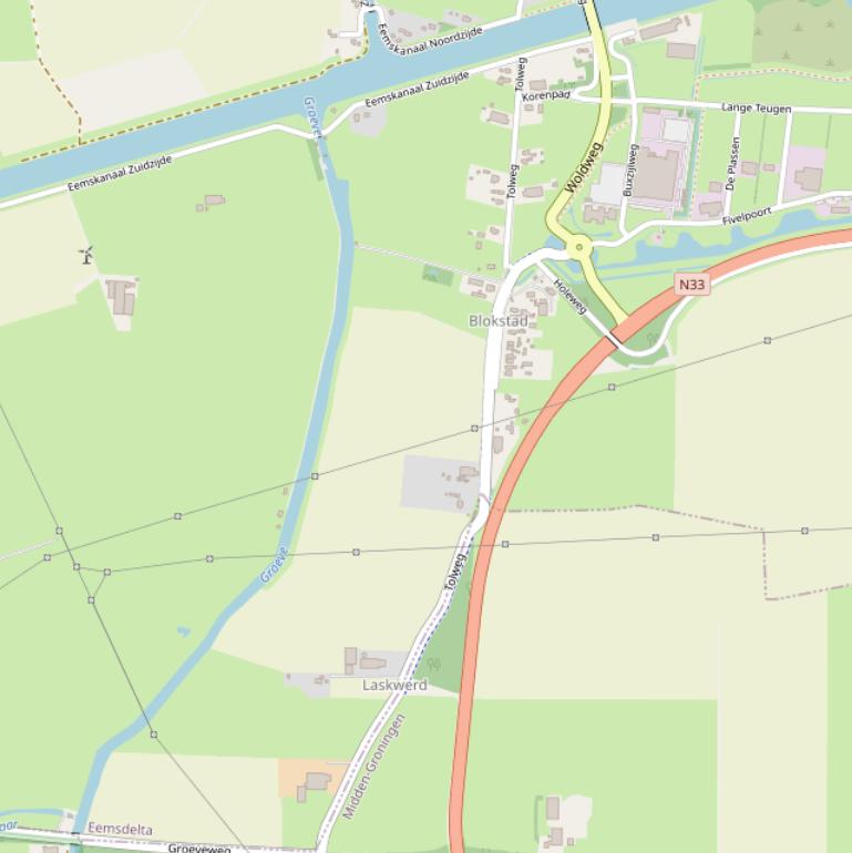 Kaart van de Tolweg.