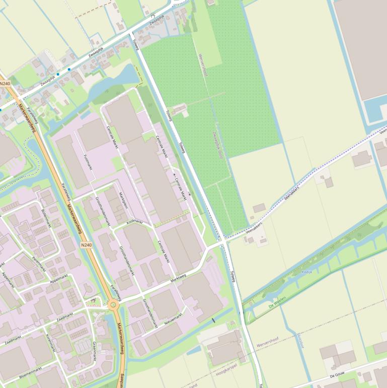 Kaart van de Tolweg.