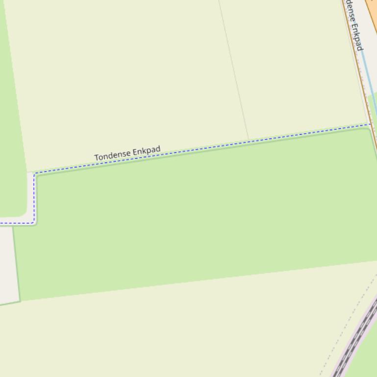 Kaart van het Tondense Enkpad.