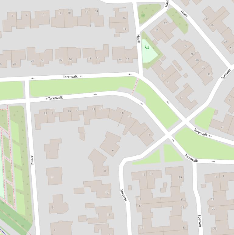 Kaart van  Torenvalk.