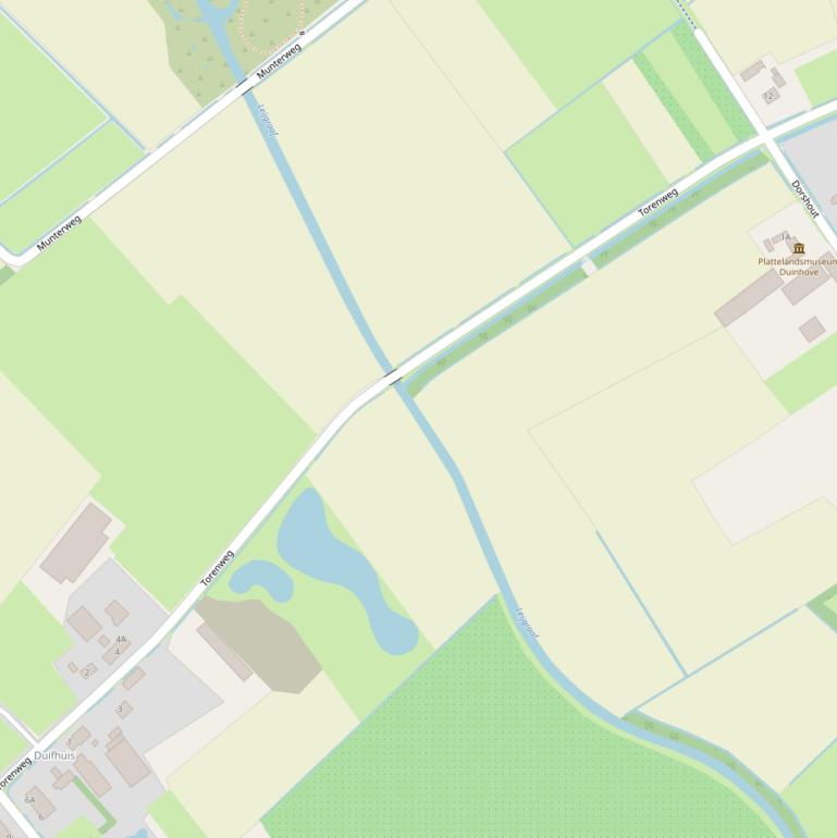 Kaart van de Torenweg.