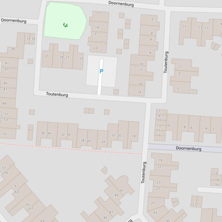 Kaart van  Toutenburg.