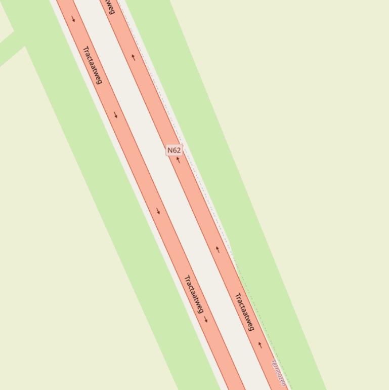 Kaart van de Tractaatweg.