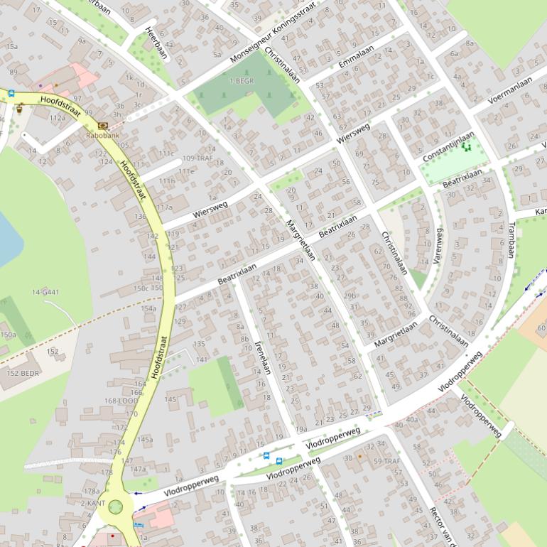 Kaart van  Trambaan.