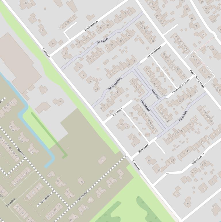 Kaart van  Trambaan.