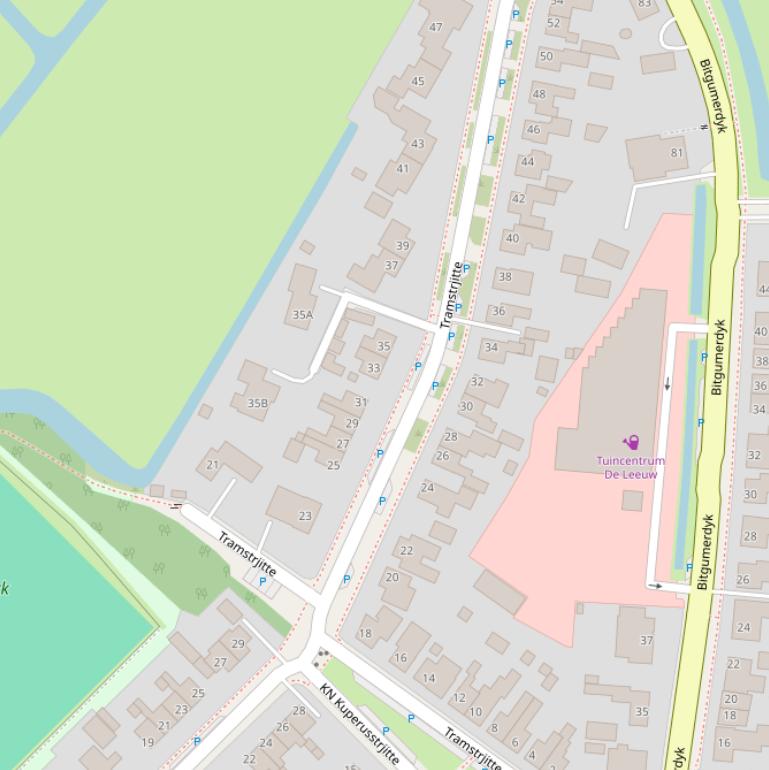 Kaart van  Tramstrjitte.