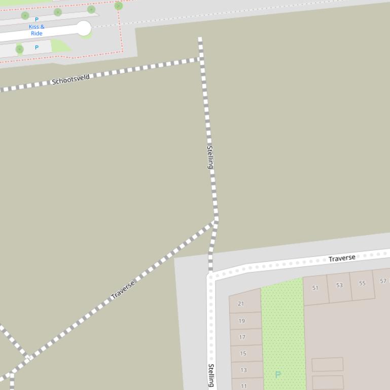 Kaart van  Traverse.