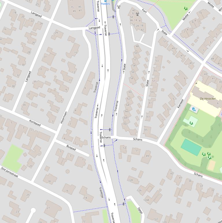 Kaart van  Traverse.